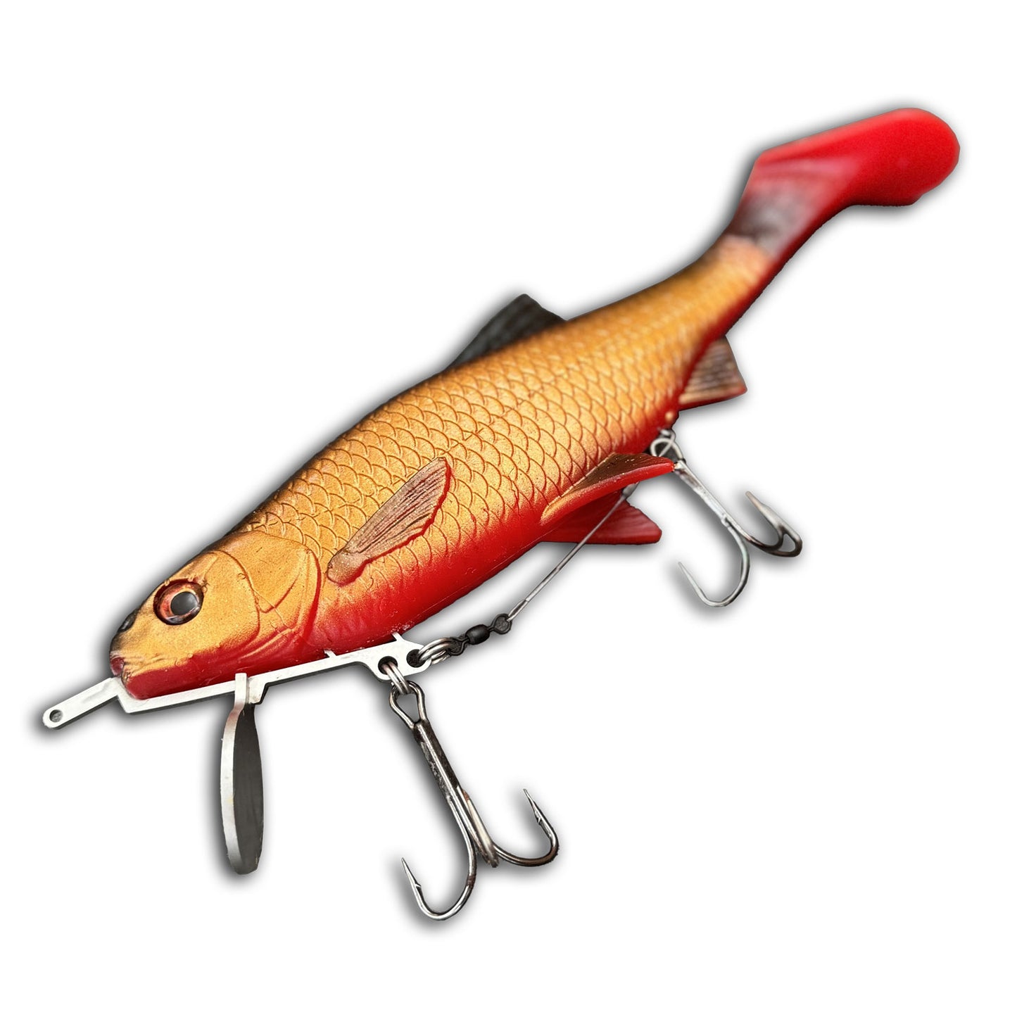 Schleppsystem zum Fischen von Raubfischen - Kunstköderhalter